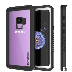 Galaxy S9 Waterproof Case, Punkcase [Extreme Series] [Slim Fit] Armor Cover [White]