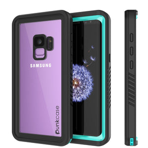 Galaxy S9 Waterproof Case, Punkcase [Extreme Series] [Slim Fit] Armor Cover [Teal]