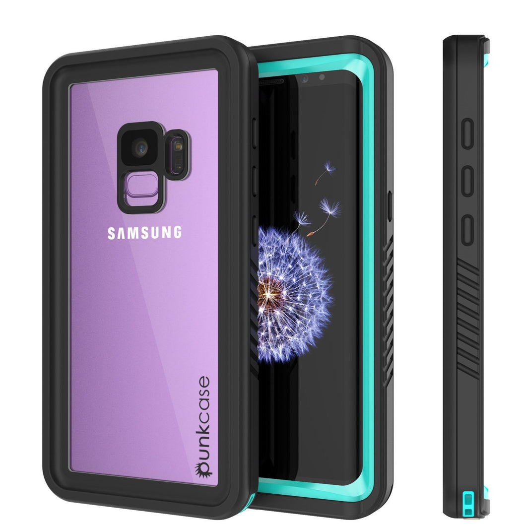 Galaxy S9 Waterproof Case, Punkcase [Extreme Series] [Slim Fit] Armor Cover [Teal]