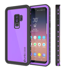 Load image into Gallery viewer, Galaxy S9 Plus Waterproof Case PunkCase StudStar Purple Thin 6.6ft Underwater IP68 Shock/Snow Proof
