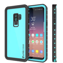 Load image into Gallery viewer, Galaxy S9 Plus Waterproof Case PunkCase StudStar Teal Thin 6.6ft Underwater IP68 Shock/Snow Proof
