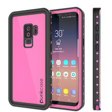 Load image into Gallery viewer, Galaxy S9 Plus Waterproof Case PunkCase StudStar Pink Thin 6.6ft Underwater IP68 Shock/Snow Proof
