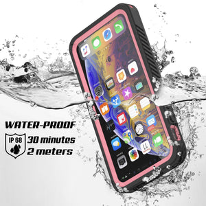 iPhone 12 Mini Waterproof Case, Punkcase [Extreme Series] Armor Cover W/ Built In Screen Protector [Pink]