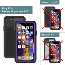 Load image into Gallery viewer, iPhone 12 Pro Waterproof Case, Punkcase [Extreme Series] Armor Cover W/ Built In Screen Protector [Purple]
