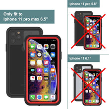 Load image into Gallery viewer, iPhone 12 Mini Waterproof Case, Punkcase [Extreme Series] Armor Cover W/ Built In Screen Protector [Red]
