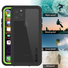 Load image into Gallery viewer, iPhone 12 Mini Waterproof Case, Punkcase [Extreme Series] Armor Cover W/ Built In Screen Protector [Light Green]
