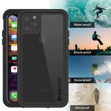 Load image into Gallery viewer, iPhone 12  Waterproof Case, Punkcase [Extreme Series] Armor Cover W/ Built In Screen Protector [Black]
