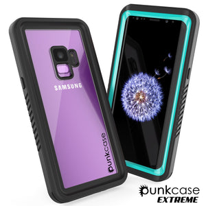 Galaxy S9 Waterproof Case, Punkcase [Extreme Series] [Slim Fit] Armor Cover [Teal]