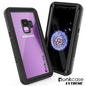 Galaxy S9 Waterproof Case, Punkcase [Extreme Series] [Slim Fit] Armor Cover [Black]