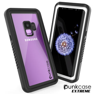 Galaxy S9 Waterproof Case, Punkcase [Extreme Series] [Slim Fit] Armor Cover [White]