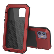 Load image into Gallery viewer, iPhone 11 Metal Case, Heavy Duty Military Grade Armor Cover [shock proof] Full Body Hard [Red]
