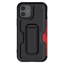Load image into Gallery viewer, iPhone 12  - IRON ARMOR Belt Clip Holster Case with Stand and Card Holder [Matte Black]
