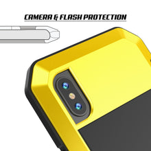 Load image into Gallery viewer, iPhone XS Max Metal Case, Heavy Duty Military Grade Armor Cover [shock proof] Full Body Hard [Neon]
