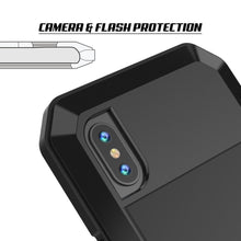 Load image into Gallery viewer, iPhone XS Max Metal Case, Heavy Duty Military Grade Armor Cover [shock proof] Full Body Hard [Black]
