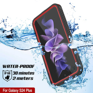 Galaxy S24+ Plus Water/ Shock/ Snowproof [Extreme Series] Slim Screen Protector Case [Red]