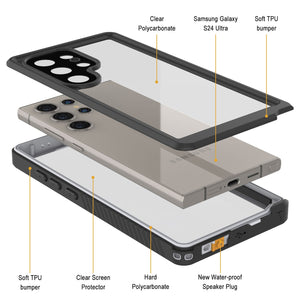 Galaxy S24 Ultra Water/ Shock/ Snow/ dirt proof [Extreme Series] Punkcase Slim Case [White]