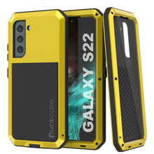 Load image into Gallery viewer, Galaxy S22 Metal Case, Heavy Duty Military Grade Rugged Armor Cover [Neon]
