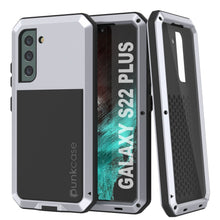 Load image into Gallery viewer, Galaxy S22+ Plus Metal Case, Heavy Duty Military Grade Rugged Armor Cover [White]
