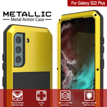 Load image into Gallery viewer, Galaxy S22+ Plus Metal Case, Heavy Duty Military Grade Rugged Armor Cover [Neon]
