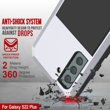 Load image into Gallery viewer, Galaxy S22+ Plus Metal Case, Heavy Duty Military Grade Rugged Armor Cover [White]
