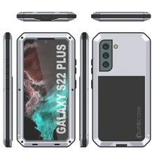 Load image into Gallery viewer, Galaxy S22+ Plus Metal Case, Heavy Duty Military Grade Rugged Armor Cover [White]
