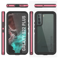 Load image into Gallery viewer, Galaxy S22+ Plus Waterproof Case PunkCase Ultimato Pink Thin 6.6ft Underwater IP68 Shock/Snow Proof [Pink]
