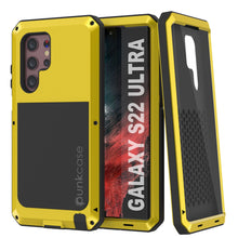 Load image into Gallery viewer, Galaxy S22 Ultra Metal Case, Heavy Duty Military Grade Rugged Armor Cover [Neon]
