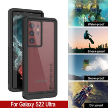 Load image into Gallery viewer, Galaxy S22 Ultra Water/ Shockproof [Extreme Series] With Screen Protector Case [Black]
