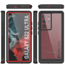 Load image into Gallery viewer, Galaxy S22 Ultra Water/ Shock/ Snowproof [Extreme Series] Slim Screen Protector Case [Red]
