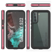 Load image into Gallery viewer, Galaxy S22 Waterproof Case PunkCase Ultimato Pink Thin 6.6ft Underwater IP68 Shock/Snow Proof [Pink]
