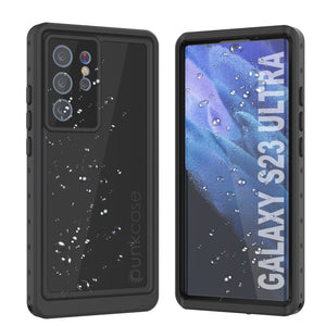 Galaxy S23 Ultra Waterproof Case PunkCase StudStar Black Thin 6.6ft Underwater IP68 Shock/Snow Proof