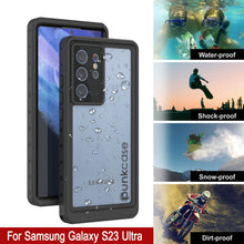 Load image into Gallery viewer, Galaxy S23 Ultra Waterproof Case PunkCase StudStar Clear Thin 6.6ft Underwater IP68 Shock/Snow Proof
