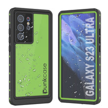 Load image into Gallery viewer, Galaxy S23 Ultra Waterproof Case PunkCase StudStar Light Green Thin 6.6ft Underwater IP68 ShockProof
