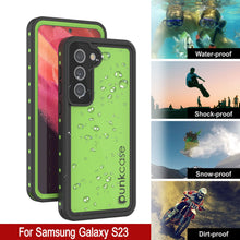 Load image into Gallery viewer, Galaxy S23 Waterproof Case PunkCase StudStar Light Green Thin 6.6ft Underwater IP68 ShockProof
