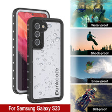 Load image into Gallery viewer, Galaxy S23 Waterproof Case, Punkcase StudStar White Thin 6.6ft Underwater IP68 Shock/Snow Proof
