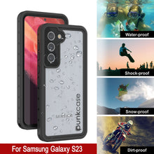 Load image into Gallery viewer, Galaxy S23 Waterproof Case PunkCase StudStar Clear Thin 6.6ft Underwater IP68 Shock/Snow Proof
