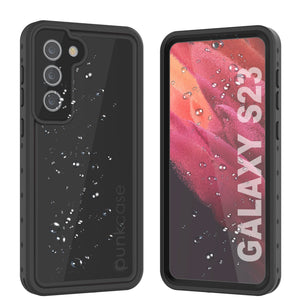 Galaxy S23 Waterproof Case PunkCase StudStar Black Thin 6.6ft Underwater IP68 Shock/Snow Proof