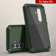 Load image into Gallery viewer, Galaxy S24 Metal Case, Heavy Duty Military Grade Armor Cover [shock proof] Full Body Hard [Dark Green]

