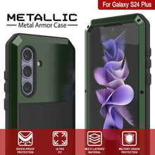 Load image into Gallery viewer, Galaxy S24 Plus Metal Case, Heavy Duty Military Grade Armor Cover [shock proof] Full Body Hard [Dark Green]
