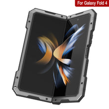 Load image into Gallery viewer, Galaxy Z Fold4 Metal Case, Heavy Duty Military Grade Armor Cover Full Body Hard [Silver]
