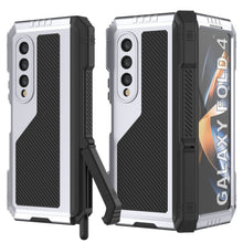 Load image into Gallery viewer, Galaxy Z Fold4 Metal Case, Heavy Duty Military Grade Armor Cover Full Body Hard [White]
