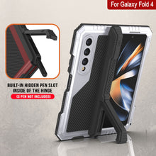 Load image into Gallery viewer, Galaxy Z Fold4 Metal Case, Heavy Duty Military Grade Armor Cover Full Body Hard [White]
