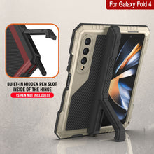 Load image into Gallery viewer, Galaxy Z Fold4 Metal Case, Heavy Duty Military Grade Armor Cover Full Body Hard [Gold]
