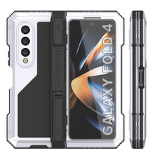 Load image into Gallery viewer, Galaxy Z Fold4 Metal Case, Heavy Duty Military Grade Armor Cover Full Body Hard [White]
