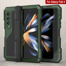 Load image into Gallery viewer, Galaxy Z Fold4 Metal Case, Heavy Duty Military Grade Armor Cover Full Body Hard [Dark Green]
