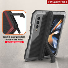 Load image into Gallery viewer, Galaxy Z Fold4 Metal Case, Heavy Duty Military Grade Armor Cover Full Body Hard [Silver]
