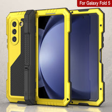 Load image into Gallery viewer, Galaxy Z Fold5 Metal Case, Heavy Duty Military Grade Armor Cover Full Body Hard [Neon]
