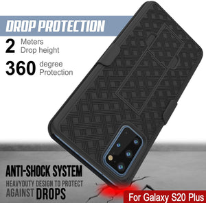 Galaxy S24 Plus Case, Punkcase Holster Belt Clip With Screen Protector [Red]