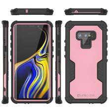 Load image into Gallery viewer, Punkcase Galaxy Note 9 Waterproof Case [Navy Seal Extreme Series] Armor Cover W/ Built In Screen Protector [Pink]
