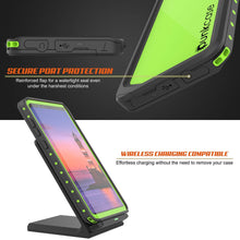 Load image into Gallery viewer, Galaxy Note 9 Waterproof Case, Punkcase Studstar Light Green Thin Armor Cover
